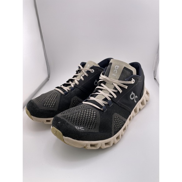 On Running Shoes Womens Size 10 Black Cream CloudTec Mesh Lightweight Cushioned - Picture 1 of 16